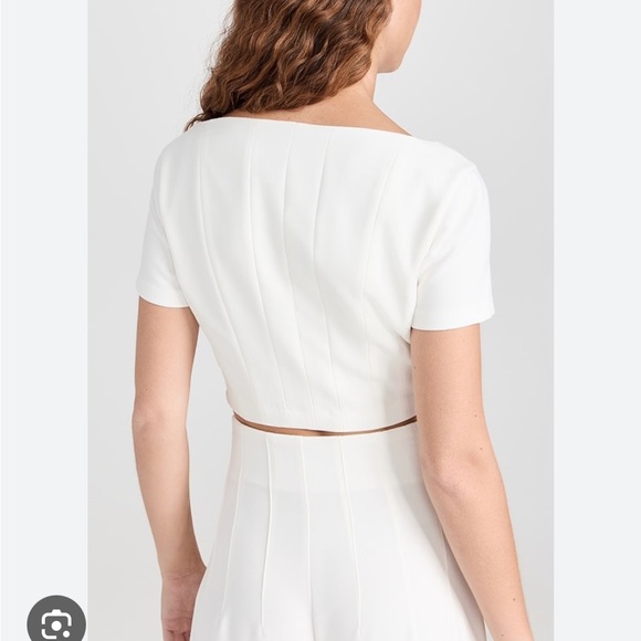 Final Offer! NWT STAUD Anya Top, Ivory, size XS - Picture 2 of 5